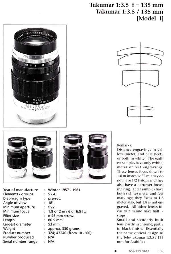 SMC Takumar 3.5/135 vs. MC Jupiter-37AM pentax camera diagram 